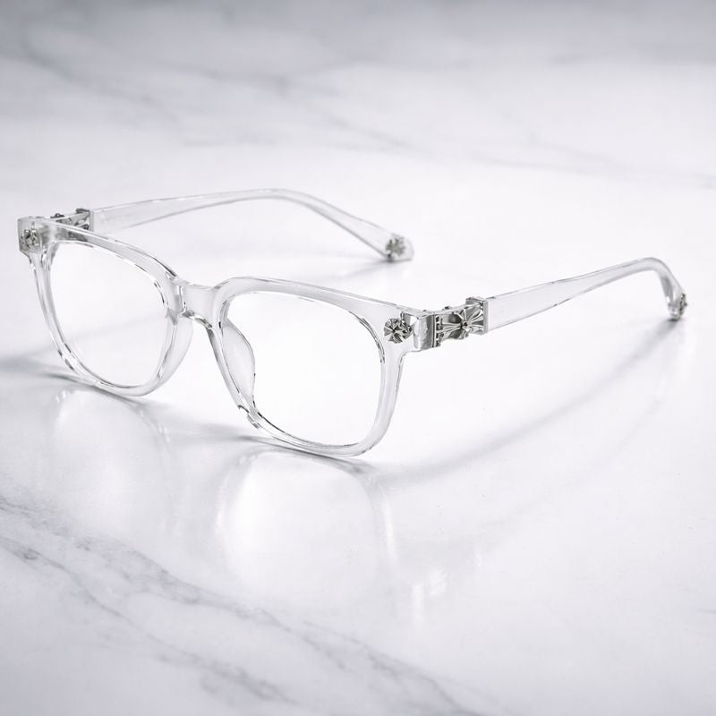 Lentes Premium Estilo Chrome Hearts con Detalles Metálicos - Blue Light