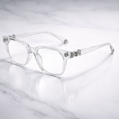 Lentes Premium Estilo Chrome Hearts con Detalles Metálicos - Blue Light